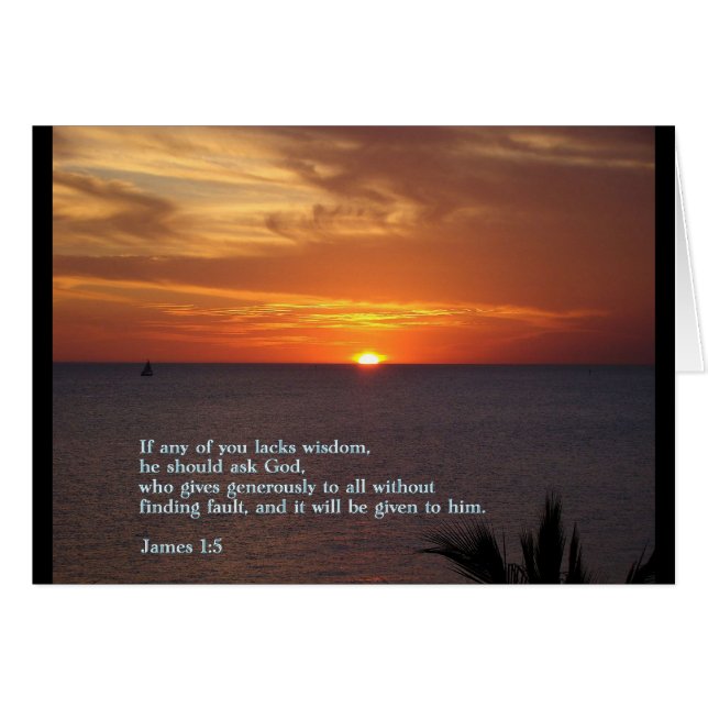 James 1:5 Coucher de soleil (Devant horizontal)