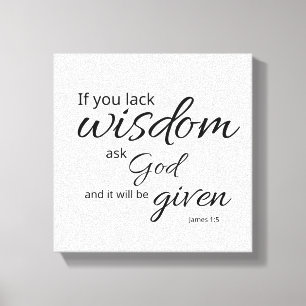 James 1:5 Texte sur Toile La Sagesse de Dieu