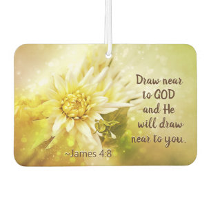 James 4:8 Draw near to God, He will draw near you Air Freshener