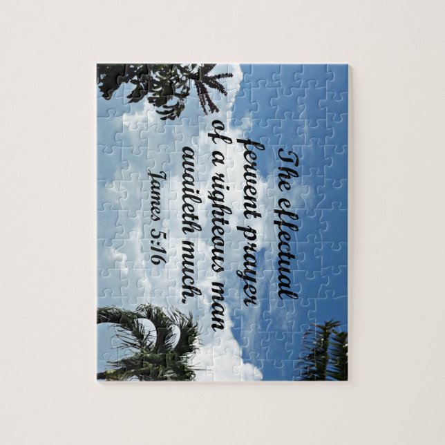 James 5:16 The effectual fervent prayer of Jigsaw Puzzle (Vertical)
