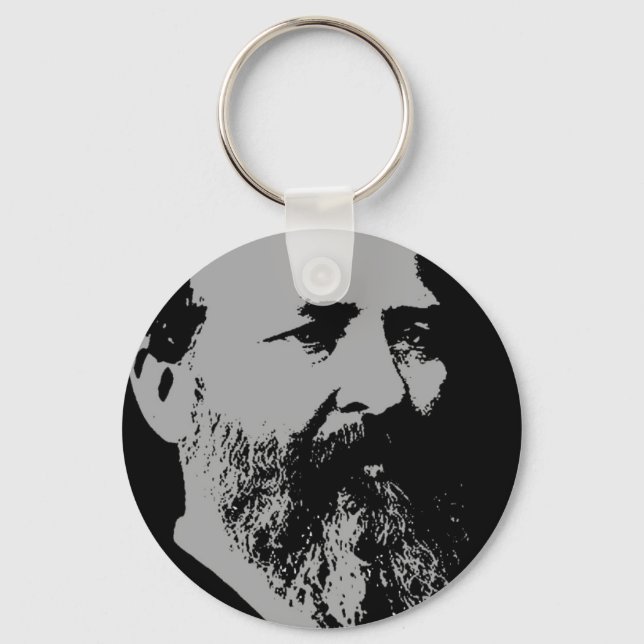 James A. Garfield silhouette Keychain (Front)