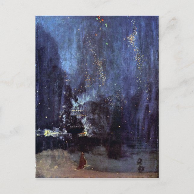 James Abbott McNeill Whistler - Night in Black and Postcard (Front)