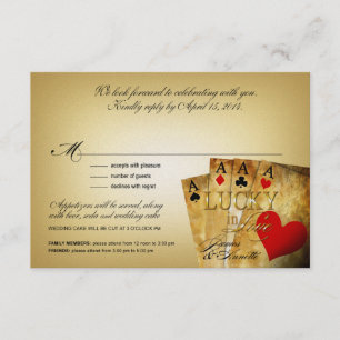 James & Annette Vegas METALLIC CHAMPAGNE RSVP