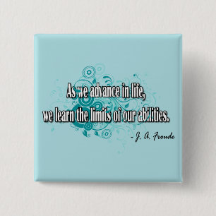 James Anthony Froude 2 Inch Square Button