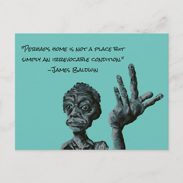 james baldwin quote postcard (Front)