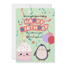 james birthday invitation card