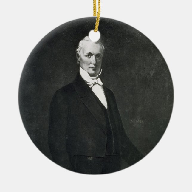 James Buchanan, 15th President of the United State Ceramic Ornament (Front)
