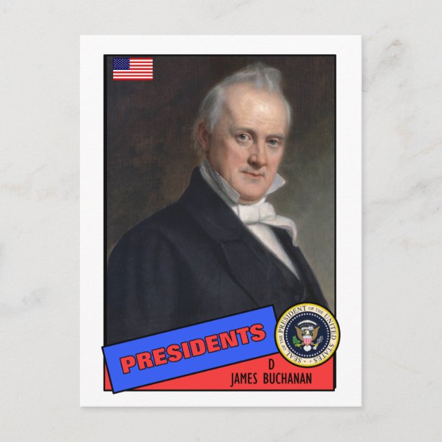 James Buchanan Baseball Card (Front)