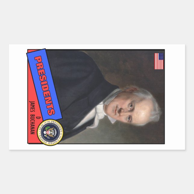 James Buchanan Baseball Card Sticker (Front)