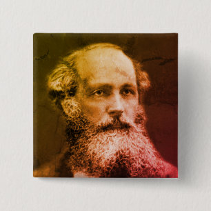 James Clerk Maxwell 2 Inch Square Button