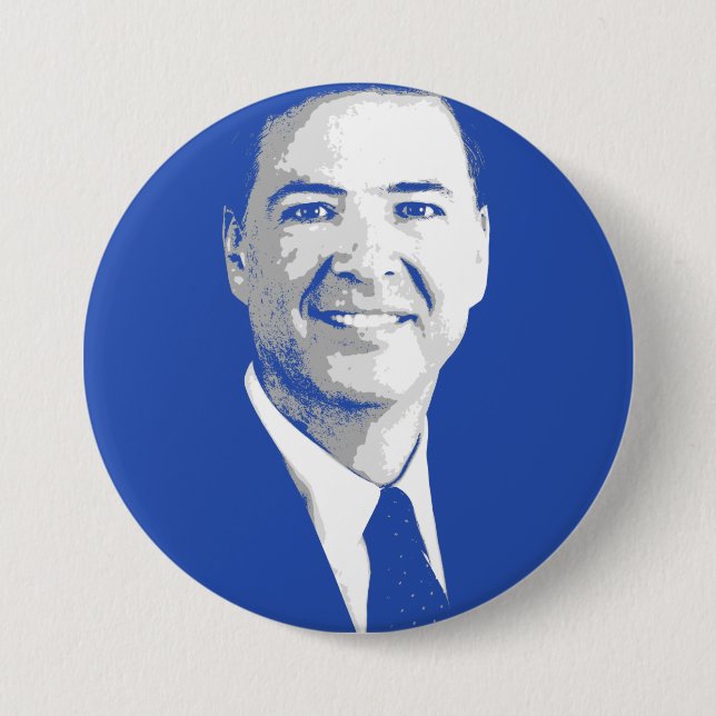JAMES COMEY 3 INCH ROUND BUTTON (Front)
