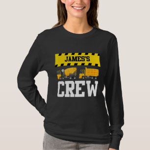 James Construction Crew Custom Dumptruck Dump Truc T-Shirt