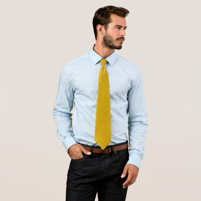 James Dean Golden Eye Dapper Satin Tie (In Situ)