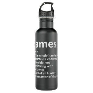 JAMES Definition Personalized Name Funny Birthday 710 Ml Water Bottle