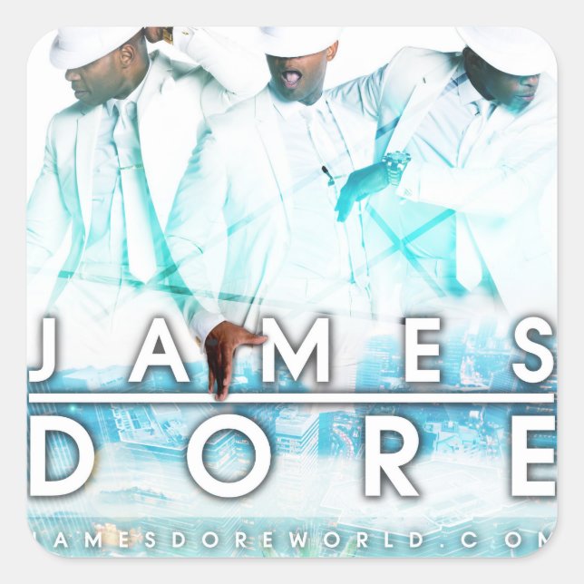 James Dore light blue Promo sticker "3 (Front)
