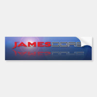 James Dore Logo blue lense flare