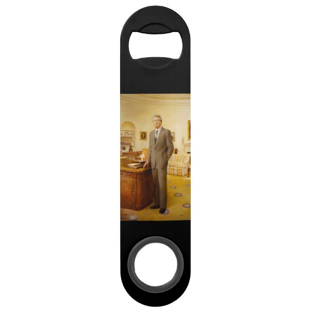 James Earl Carter Painted US President Portrait  Bar Key (Front)