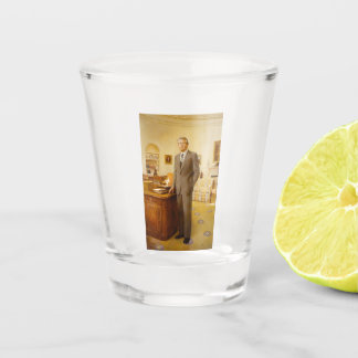James Earl Carter Painted US President Portrait Shot Glass