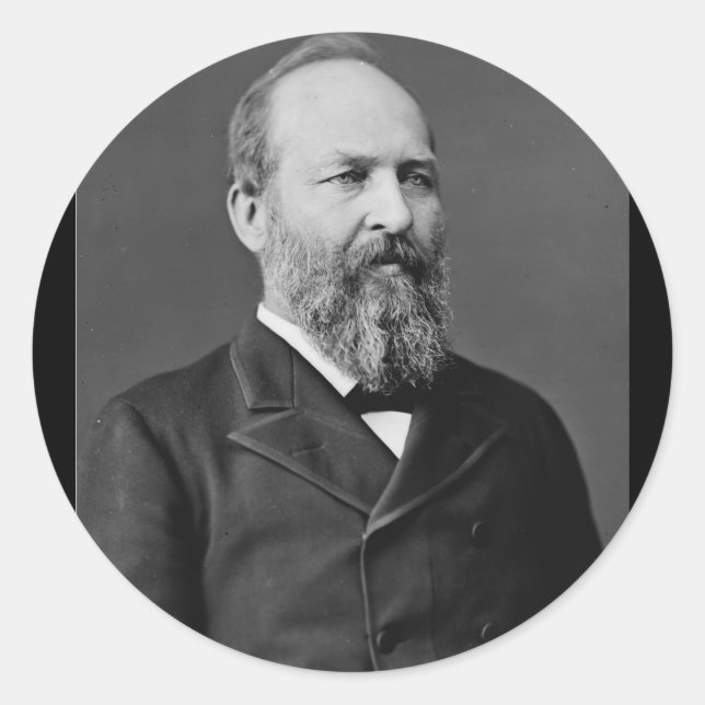 James Garfield 20 Classic Round Sticker (Front)