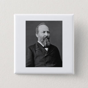 James Garfield 20th President 2 Inch Square Button