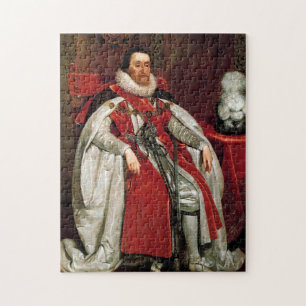 James I by Daniel Mytens Jigsaw Puzzle