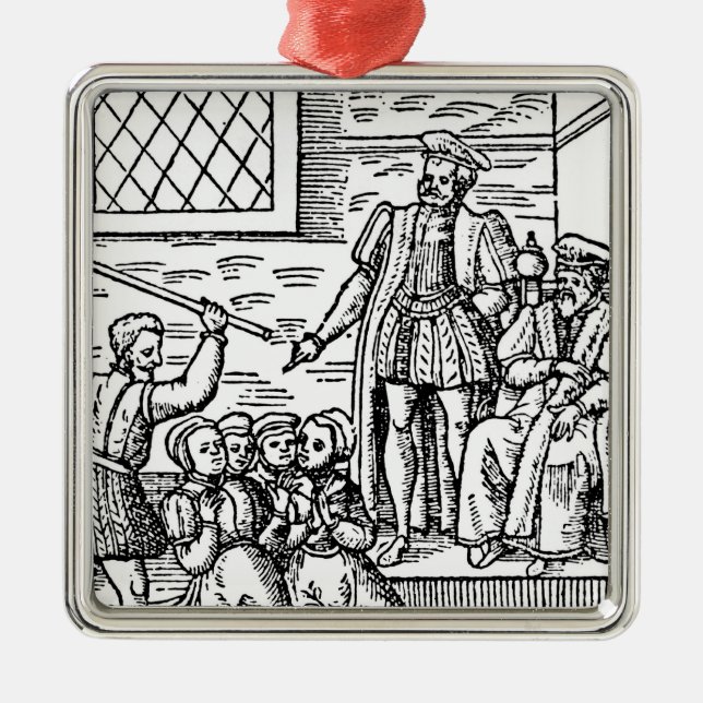 James I  of England and VI of Scotland Metal Ornament (Front)