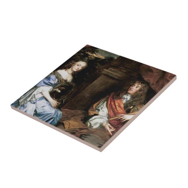 James II and Anne Hyde by Sir Peter Lely Tile (Side)