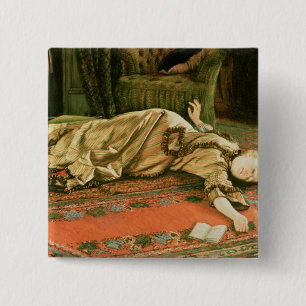 James Jacques Joseph Tissot Abandoned 2 Inch Square Button