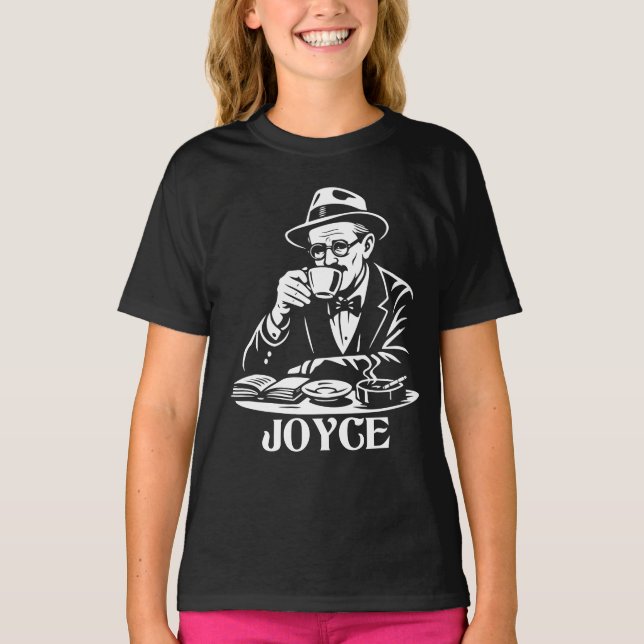 James Joyce Café Retro Reader T-Shirt (Front)