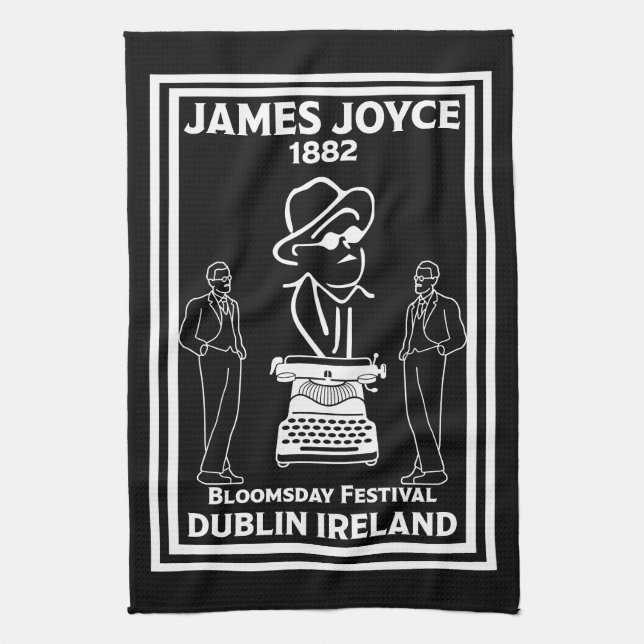 James Joyce Dublin Ireland Kitchen Towel (Vertical)