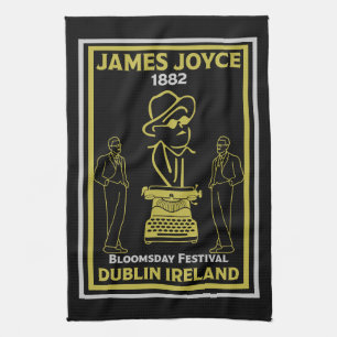 James Joyce Dublin Ireland Kitchen Towel