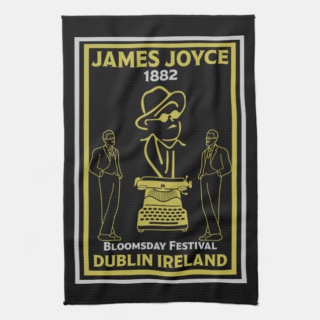 James Joyce Dublin Ireland Kitchen Towel (Vertical)