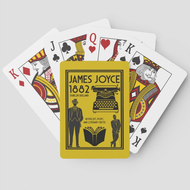 James Joyce Dublin Ireland Playing Cards (Back)