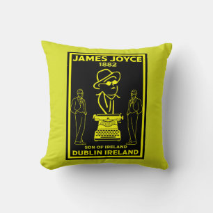James Joyce Dublin Ireland Throw Pillow
