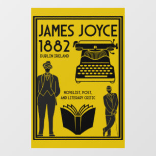 James Joyce Dublin Ireland Window Cling
