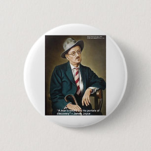 James Joyce "Errors/Portals" Quote Gifts & Cards 2 Inch Round Button