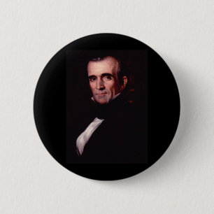 James K. Polk 11th US President 2 Inch Round Button