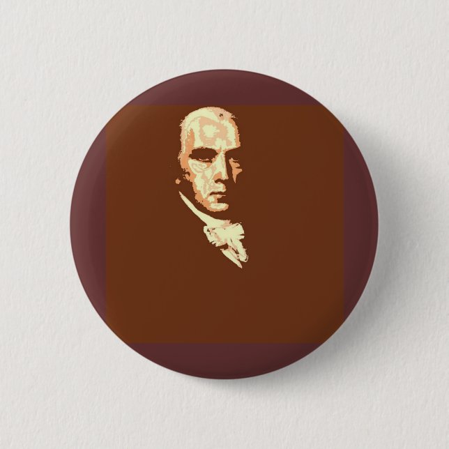 James Madison 2 Inch Round Button (Front)