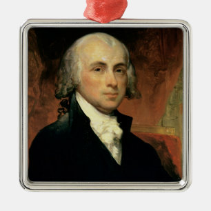 James Madison 2 Metal Ornament
