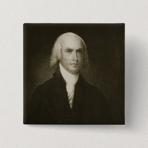 James Madison, 4th President of the United States 2 Inch Square Button