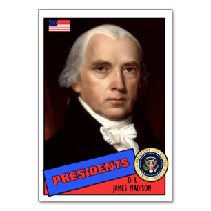 James Madison Baseball Card