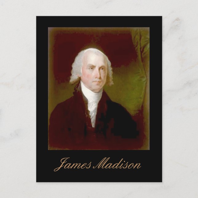 James Madison, citation Carte postale (Devant)