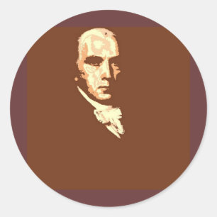 James Madison Classic Round Sticker
