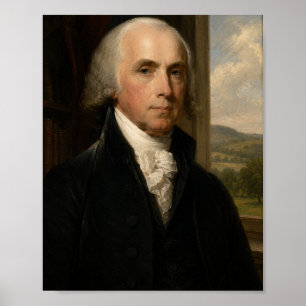 James Madison Oil Portrait 4th President Poster