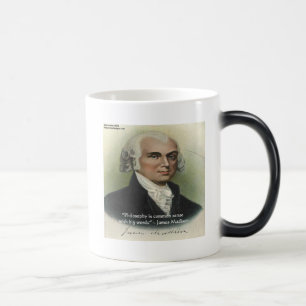 James Madison "Philosophy/Common Sense" Quote Magic Mug