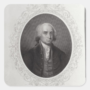 James Madison Square Sticker