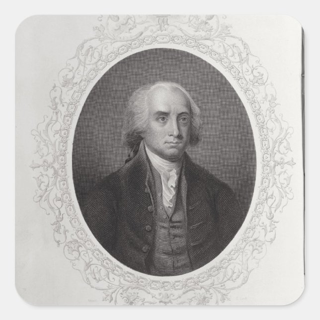 James Madison Square Sticker (Front)