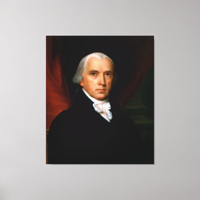James Madison the 4th President: Colonial America Canvas Print (Front)