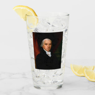 James Madison the 4th President: Colonial America Glass