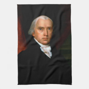 James Madison the 4th President: Colonial America Kitchen Towel